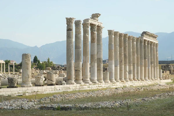 Denizli Deki Lycus Antik Kenti Nde Laodicea Sütunlar Türkiye — Stok fotoğraf