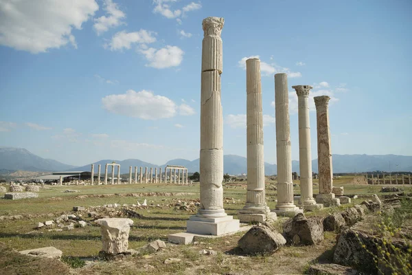 Columnas Laodicea Sobre Ciudad Antigua Lycus Denizli City Turkiye —  Fotos de Stock
