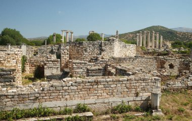 Geyre, Aydın, Türkiye 'nin Afrodizya Antik Kentinde Atriyum Evi