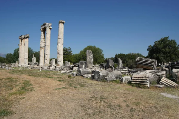 Ναός Της Αφροδίτης Στην Αφροδίτη Αρχαία Πόλη Στην Geyre Aydin — Φωτογραφία Αρχείου