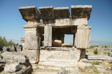 Hierapolis Antik Kenti Pamukkale, Denizli Şehri, Türkiye 'deki mezar