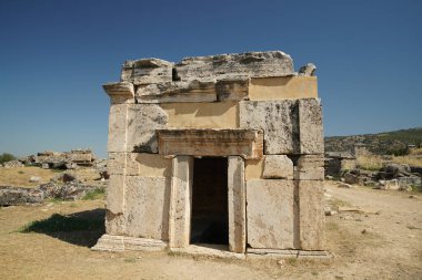 Hierapolis Antik Kenti Pamukkale, Denizli Şehri, Türkiye 'deki mezar