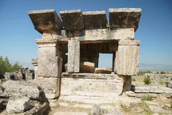 图基耶Denizli市Pamukkale Hierapolis古城的坟墓 — 图库照片