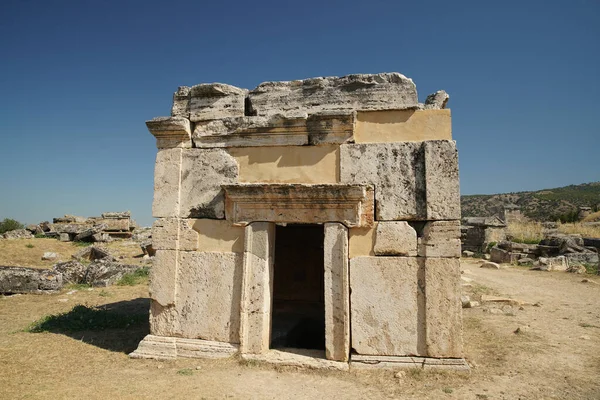 Mormântul Orașului Antic Hierapolis Pamukkale Denizli City Turkiye — Fotografie, imagine de stoc