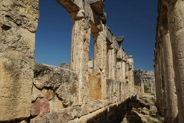 图基耶Denizli市Pamukkale的Hierapolis古城 — 图库照片