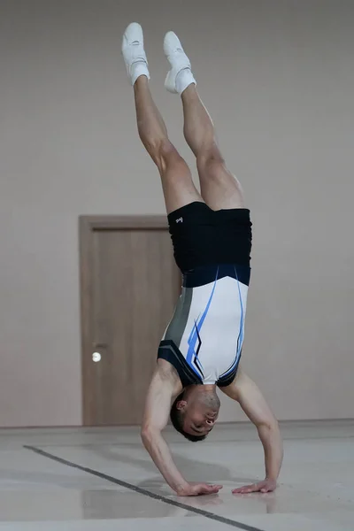 Istanbul Turkey April 2022 Undefined Athlete Performs Aerobic Gymnastics Turkish — Photo