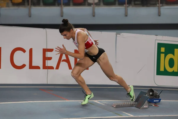 Istanbul Turquía Marzo 2022 Walli Susanne Corre Durante Campeonato Atletismo — Foto de Stock