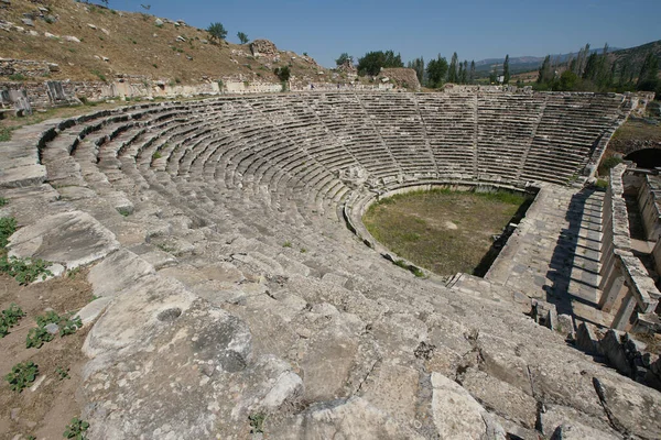 Geyre Aydın Türkiye Deki Afrodizya Antik Kenti Tiyatrosu — Stok fotoğraf