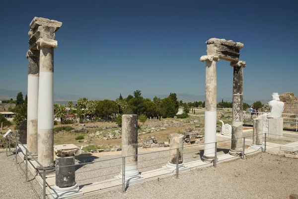 Pamukkale Deki Hierapolis Antik Kenti Denizli Şehri Türkiye — Stok fotoğraf