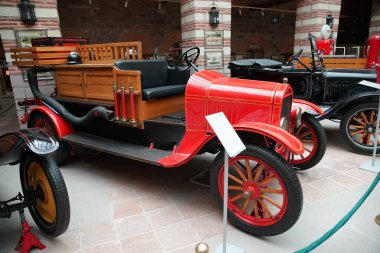 ANKARA, TURKIYE - JUNE 04, 2022: 1924 Ford Model T in Ankara Rahmi M. Koc Museum. Koc museum is dedicated to history of transport, industry and communications