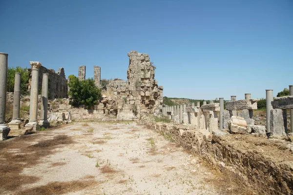 土耳其安塔利亚市的Perge古城 — 图库照片