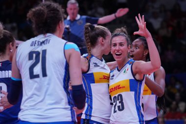 ANKARA, TURKIYE - JUNE 04, 2022: Perinelli Elena in China vs Italy VNL Pool match in Ankara Arena