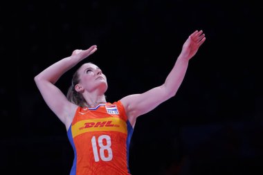 ANKARA, TURKIYE - Haziran 05, 2022: Jasper Marrit, Ankara Arena 'da oynanan Sırbistan-Hollanda VNL Havuz Maçı' nda görev yapıyor