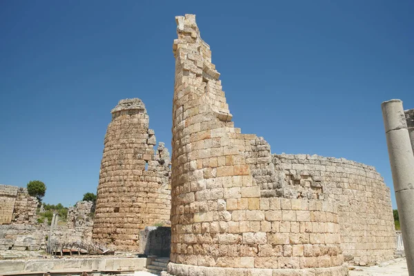 Hellenistisches Tor Der Antiken Stadt Perge Antalya Türkei — Stockfoto