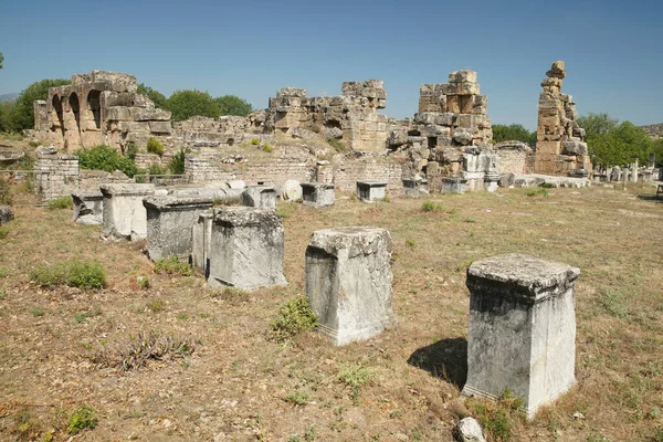 Baños Hadriánicos Afrodisias Ciudad Antigua Geyre Aydin Turkiye —  Fotos de Stock