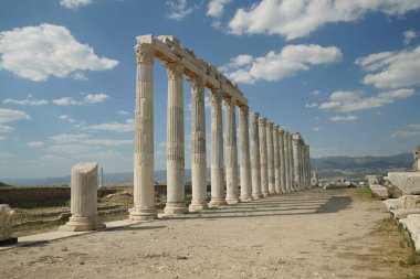 Denizli 'deki Lycus Antik Kenti' nde Laodicea 'da sütunlar, Türkiye