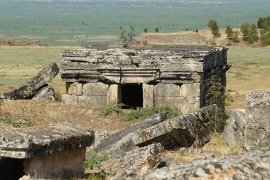 Hierapolis Antik Kenti Pamukkale, Denizli Şehri, Türkiye 'deki mezar