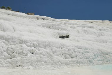 Denizkiye 'de Pamukkale Travertines, Türkiye