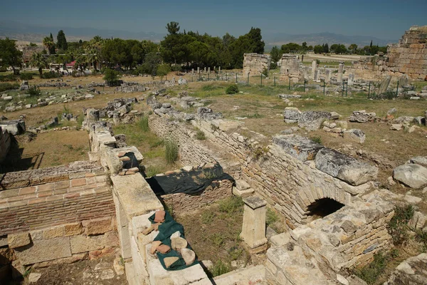 Hierapolis Ancient City in Pamukkale, Denizli City, Turkiye