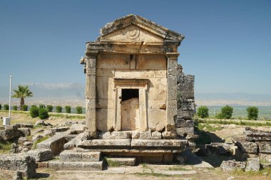 Hierapolis Antik Kenti Pamukkale, Denizli Şehri, Türkiye 'deki mezar
