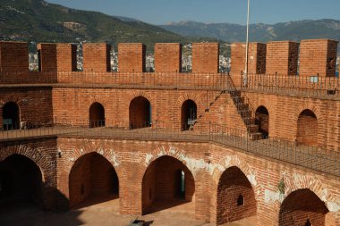 Alanya Kasabası 'ndaki Kızıl Kule, Antalya Şehri, Türkiye