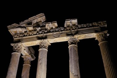 Temple of Apollo in Side Ancient City in Antalya City, Turkiye