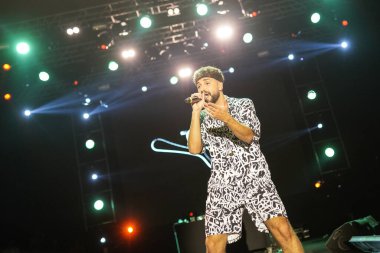 ISTANBUL, TURKIYE - AUGUST 09, 2022: Turkish singer Sefo concert in Uskudar Fest