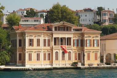 Building in Bosphorus Strait Side of Istanbul City, Turkiye