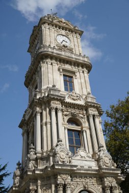 Dolmabahce Clock Tower in Istanbul City, Turkiye