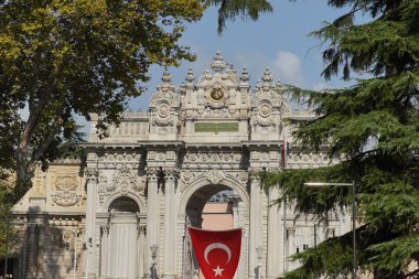 Gate of Dolmabahce Palace in Istanbul City, Turkiye