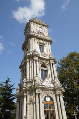 Dolmabahce Clock Tower in Istanbul City, Turkiye