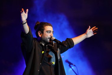 ISTANBUL, TURKIYE - SEPTEMBER 16, 2022: Turkish singer Selcuk Balci concert in Atasehir Fest