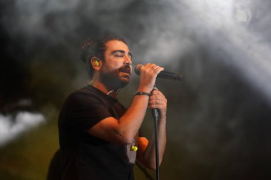 ISTANBUL, TURKIYE - SEPTEMBER 16, 2022: Turkish singer Selcuk Balci concert in Atasehir Fest