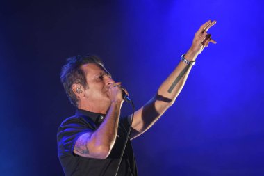 ISTANBUL, TURKIYE - SEPTEMBER 14, 2022: Turkish singer Teoman concert in Istanbul Fest