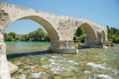 Eurymedon Aspendos Bridge in Antalya City, Turkiye