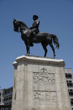 Ataturk Statue in Victory Monument in Ankara City, Turkiye