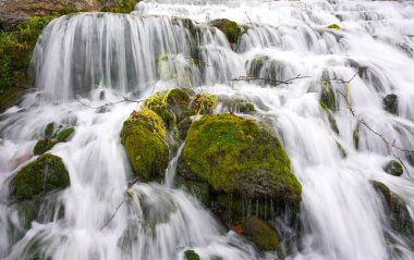 Long Exposure River Landscape During Fall Season