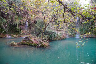 Kursunlu Waterfall in Antalya City in Turkiye