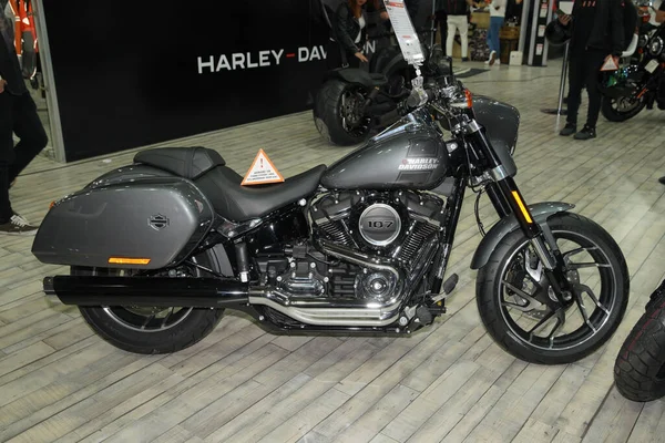 Istanbul Τουρκια Απριλιου 2022 Μοτοσικλέτα Harley Davidson Εκτίθεται Στην Έκθεση — Φωτογραφία Αρχείου