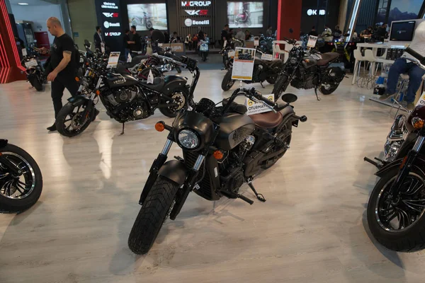Istanbul Turkey April 2022 Indian Motorcycle Display Motobike Expo Istanbul — Foto de Stock