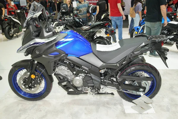 Istanbul Turquia Abril 2022 Suzuki Storm Motocicleta Exposição Motobike Expo — Fotografia de Stock