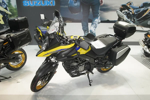 Istanbul Turquia Abril 2022 Suzuki Storm Exibição Motobike Expo Centro — Fotografia de Stock