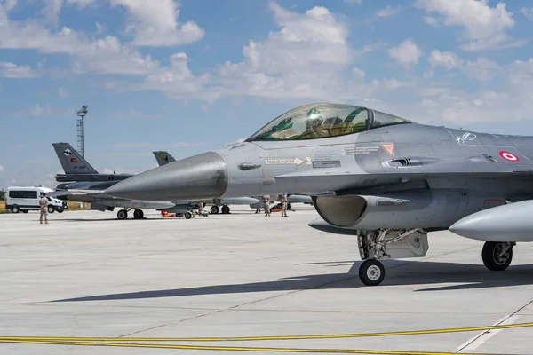 Konya Turkiye Červen 2022 Turecké Letectvo Lockheed Martin 16C Fighting — Stock fotografie