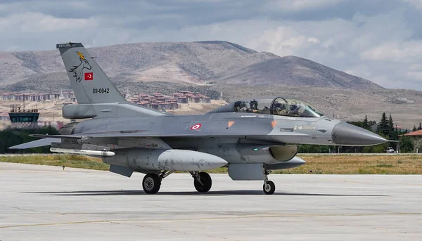 Konya Turkiye June 2022 Turkish Air Force General Dynamics 16D — Stock fotografie