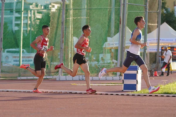 Denizli Turkiye July 2022 Atlet Berlari Selama Balkan Athletics U20 — Stok Foto