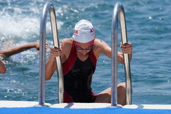 Istanbul Turkiye July 2022 Undefined Athlete Competing Swimming Component Modern — Stock Photo, Image