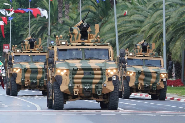Istanbul Turkiye August 2022 Militaire Voertuigen Parade 100Ste Verjaardag Van — Stockfoto