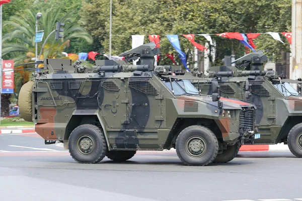 Istanbul Turkiye Sierpnia 2022 Parada Pojazdów Żandarmerii Podczas 100 Rocznicy — Zdjęcie stockowe