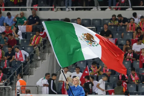 Istanbul Turquia Setembro 2022 Bandeira México Cerimônia Abertura Copa Mundo — Fotografia de Stock
