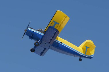 ESKISEHIR, TURKIYE - 18 Eylül 2022: M.S.O Hava ve Uzay Müzesi Antonov An-2T (17805) Sivrihisar SHG Hava Gösterisi